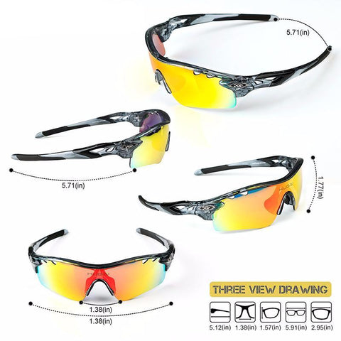 CoolChange Polarized Cycling Glasses